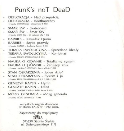  okładka Punk's Not Dead revers 